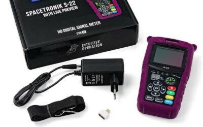 Miernik satelitarny Spacetronik S-22 DVB-S2/S2X IPTV M3U H.265