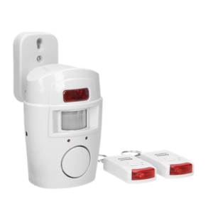 Mini alarm Virone bezprzewodowy z wbudowaną syreną, sterowany pilotem AS-1