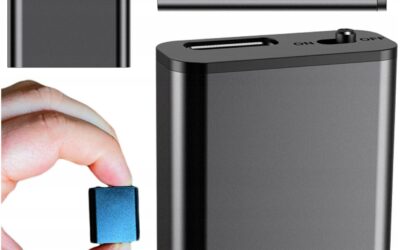 Mini Dyktafon Szpiegowski Mały 16GB Detekcja DSP Magnes Brelok Zawieszka HQ