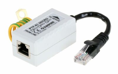 Miniaturowy ogranicznik przepięć do ochrony sieci LAN, EWIMAR PTF-51-ECO/PoE/Micro