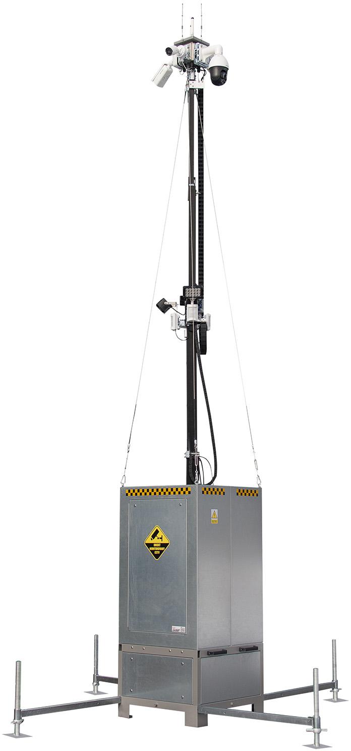 Mobilna wieża do zdalnego wideomonitoringu CCTV iCAM-TOWER 5MQ3