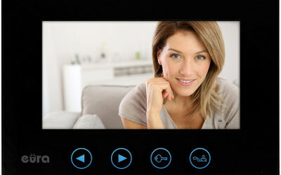 MONITOR „EURA” VDA-06A3 CZARNY kolor 7” pamięć wewnętrzna