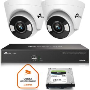 Monitoring zestaw bezprzewodowy TP-LINK VIGI 2 kamery 4MPX C440-W WiFi 1TB