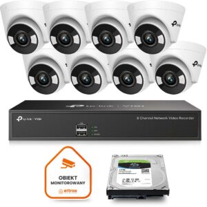 Monitoring zestaw bezprzewodowy TP-LINK VIGI 8 kamery 4MPX C440-W WiFi 1TB