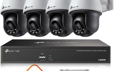 Monitoring zestaw z 4 kamerami obrotowymi PTZ TP-LINK VIGI C540-W WiFi 2K IR 30m