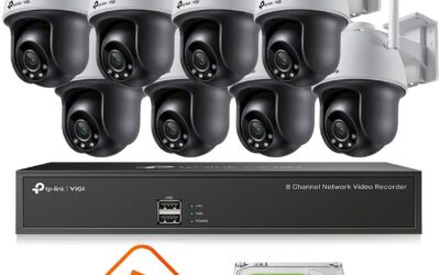 Monitoring zestaw z 8 kamerami obrotowymi PTZ TP-LINK VIGI C540-W WiFi 2K IR 30m