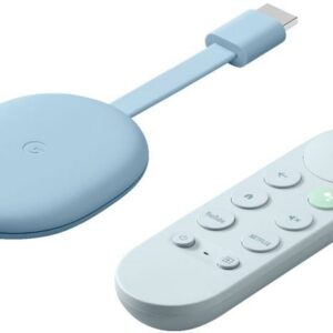 Odtwarzacz multimedialny Google Chromecast 4K z Google TV Niebieski