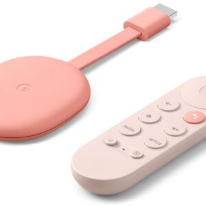 Odtwarzacz multimedialny Google Chromecast 4K z Google TV Różowy