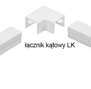 Osprzęt do listew elektroinstalacyjnych, łącznik kątowy BIAŁY LK 25x18 (1szt.)