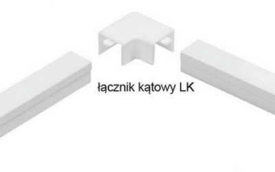 Osprzęt do listew elektroinstalacyjnych, łącznik kątowy BIAŁY LK 35×18 (1szt.)