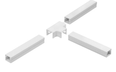 Osprzęt do listew elektroinstalacyjnych, trójnik BIAŁY LO 35×18 (1szt.)