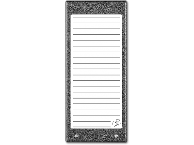 ACO CDN-17NACC GR Podświetlany panel listy lokatorów (ok. 17 wpisów)