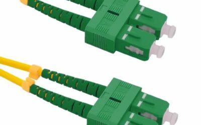 PATCHCORD ŚWIATŁOWODOWY SM 1,5M SIMPLEX 9/125, SC/APC-SC/APC 3MM
