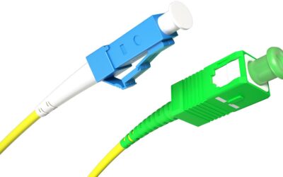 PATCHCORD ŚWIATŁOWODOWY SM 5M SIMPLEX 9/125, SC/APC-LC/UPC 3MM