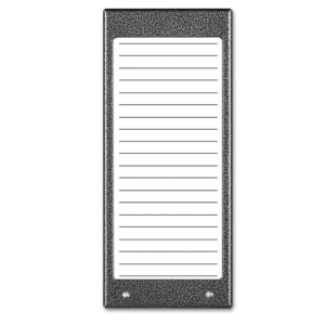 ACO CDN-17N ST (W) Podświetlany panel listy lokatorów (ok. 17 wpisów)