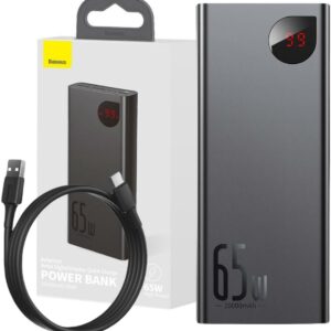 Powerbank Baseus Adaman Digital Display PPIMDA-D01 20000mAh 65W PD QC 3.0 2x USB-A 1x USB-C + KABEL
