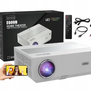 Projektor Zenwire e600h Android 9.0 WiFi Full HD 4K 13500lm