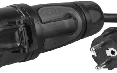 PRZEJŚCIOWKA ADAPTER SIŁOWY Green Cell CZERWONY CEE 16A 400V 5P DO SCHUKO 230V EVAK01