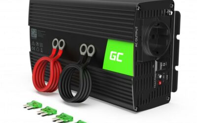 PRZETWORNICA NAPIĘCIA INWERTER Green Cell 12V / 230V 1000W/2000W MODYFIKOWANA SINUSOIDA NV08