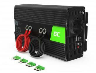 PRZETWORNICA NAPIĘCIA INWERTER Green Cell 24V / 230V 1000W/2000W CZYSTA SINUSOIDA INV18