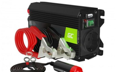 PRZETWORNICA NAPIĘCIA INWERTER Green Cell PRO 24V / 230V 300W/600W MODYFIKOWANA SINUSOIDA INVGC02