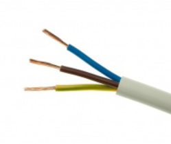 Przewód elektryczny giętki linka H05VV-F OWY 3×2,5mm2 300/500V ELEKTROKABEL 1m