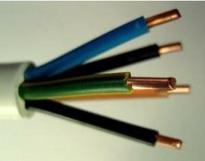 Przewód elektryczny drut okrągły YDY 450/750V 5x2,5mm2 1m MERCOR