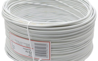 PRZEWÓD ALARMOWY DOMOFONOWY YTDY 4X0,5 – 100M; 5630K