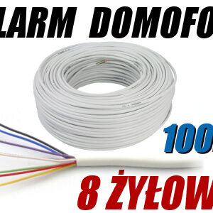 PRZEWÓD ALARMOWY DOMOFONOWY YTDY 8X0,5 - 100M; 5631K