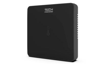 Przewodowy czujnik pokojowy czarny C-7P Tech Sterowniki