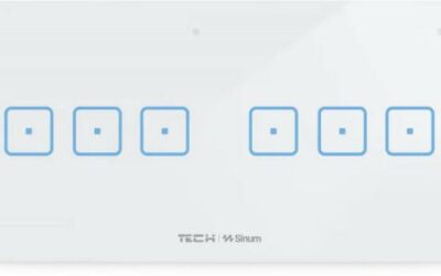 Przewodowy włącznik światła pocz. z regulatorem pokojowym biały WSR-04MP Tech Sterowniki