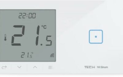 Przewodowy włącznik światła poj. z regulatorem pokojowym biały WSR-01ML Tech Sterowniki