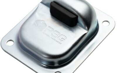 Przykręcany stoper do bramy PSG 61.092.OG (120×100/H43) z gumowym odbojem