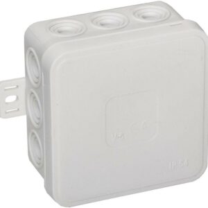 Puszka natynkowa pusta 12 wlotów VIPLAST V5 klik BIAŁA IP54 75x75x41mm 035-01