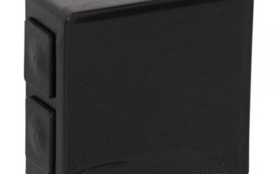 Puszka natynkowa pusta 6 wlotów VIPLAST VP-02 klik CZARNA IP55 86x86x40mm 002-05