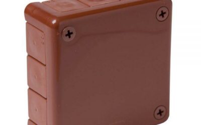 Puszka natynkowa pusta 12 wlotów VIPLAST VP-41 BRĄZOWA IP55 98x98x42mm 041-02