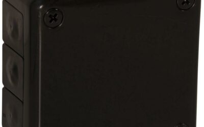 Puszka natynkowa pusta 12 wlotów VIPLAST VP-41 CZARNA IP55 98x98x42mm 041-05