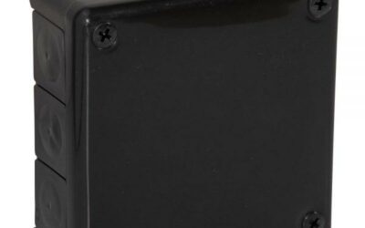 Puszka natynkowa pusta 12 wlotów VIPLAST VP-51 CZARNA IP55 118x118x46mm 051-05