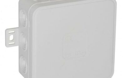 Puszka natynkowa pusta 12 wlotów VIPLAST V6 klik BIAŁA IP54 85x85x41mm 036-01