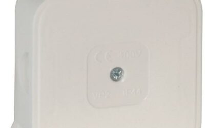 Puszka natynkowa pusta 4 wlotów VIPLAST VP-2 BIAŁA IP44 85x85x35mm 027-01