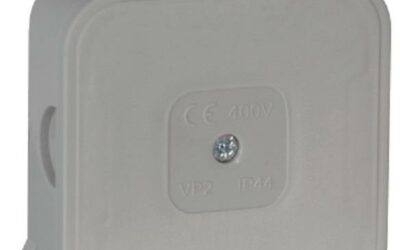 Puszka natynkowa pusta 4 wloty VIPLAST VP-2 SZARA IP44 85x85x35mm 027-03