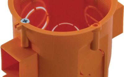 Puszka PK60 Lux głęboka łączeniowa z wkrętami pomarańczowa Pawbol – A.0006LP