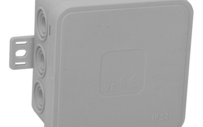 Puszka natynkowa pusta 12 wlotów VIPLAST V5 klik SZARA IP54 75x75x41mm 035-03