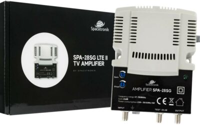 Regulowany wzmacniacz sygnału TV naziemnej i kablowej Spacetronik SPA-28SG LTE II