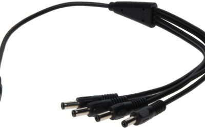 ROZGAŁĘŹNIK NA 4 WTYKI 2,1/5,5 Z GNIAZDEM