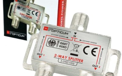 Rozgałęźnik 1-2 DVB-T SAT 2×1