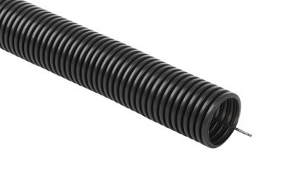 Rura instalacyjna giętka karbowana, peszel PVC, UV, 320N z pilotem 16/12 25m