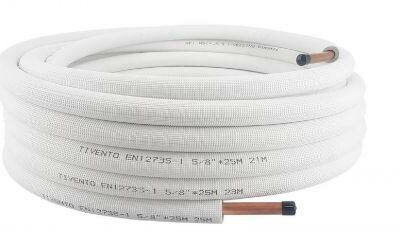 Rura Miedziana w otulinie 5/8 krąg 25 m Tivento Flex