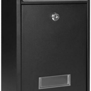 Skrzynka na listy BALI z wizytownikiem, czarna