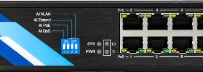 Switch PoE BCS BASIC BCS-B-SP08G-2SFP-M